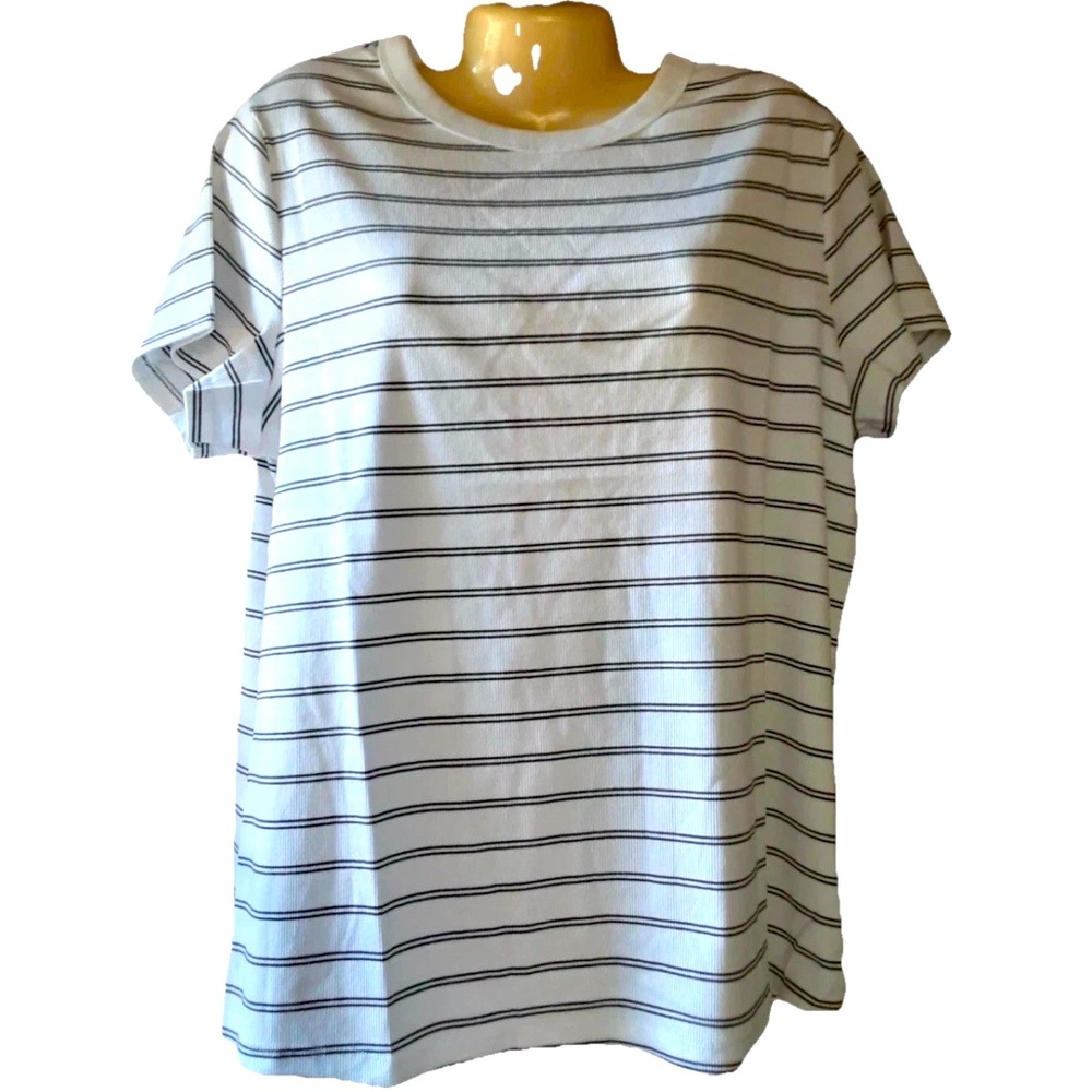 Sonoma White and Black Short Sleeve Tee